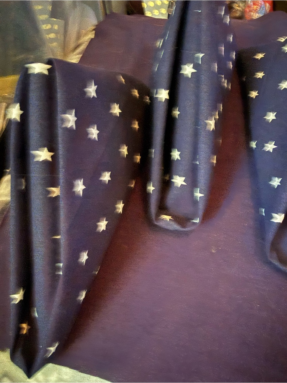 bardwil fabrics Star Print Navy Kitchen napkins - Decorative Kitchen Linen